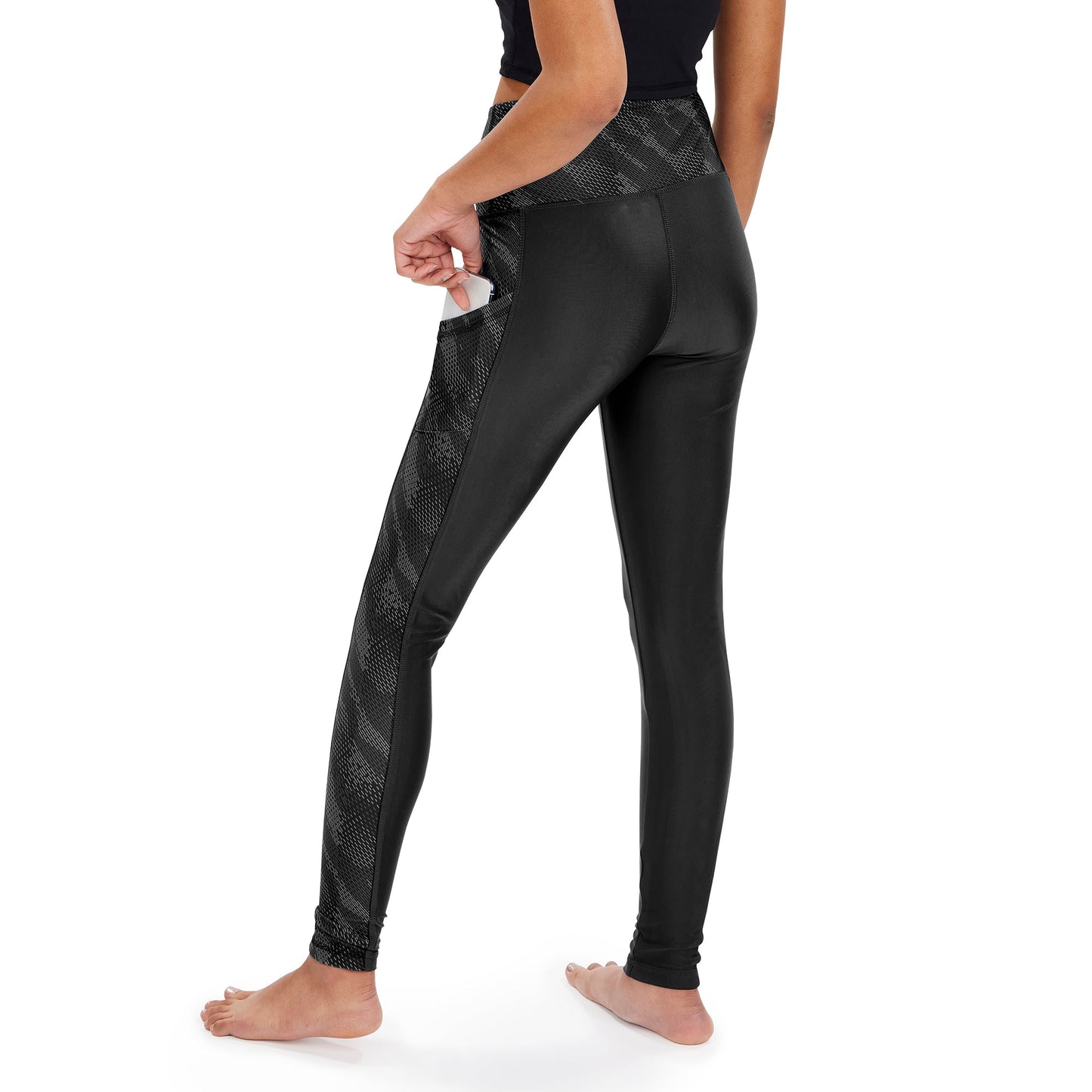 Zubaz NFL Women's New Orleans Saints Viper Snake Detail Leggings