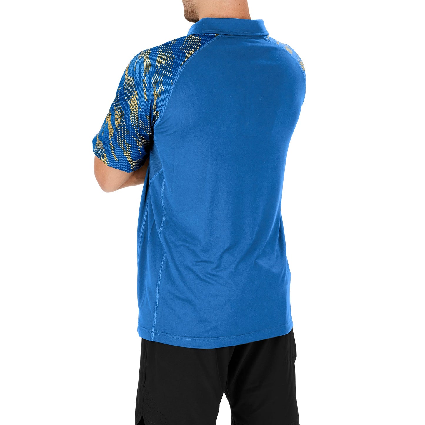 Zubaz NFL Men's Los Angeles Chargers Elevated Field Polo/ Viper Print Accent