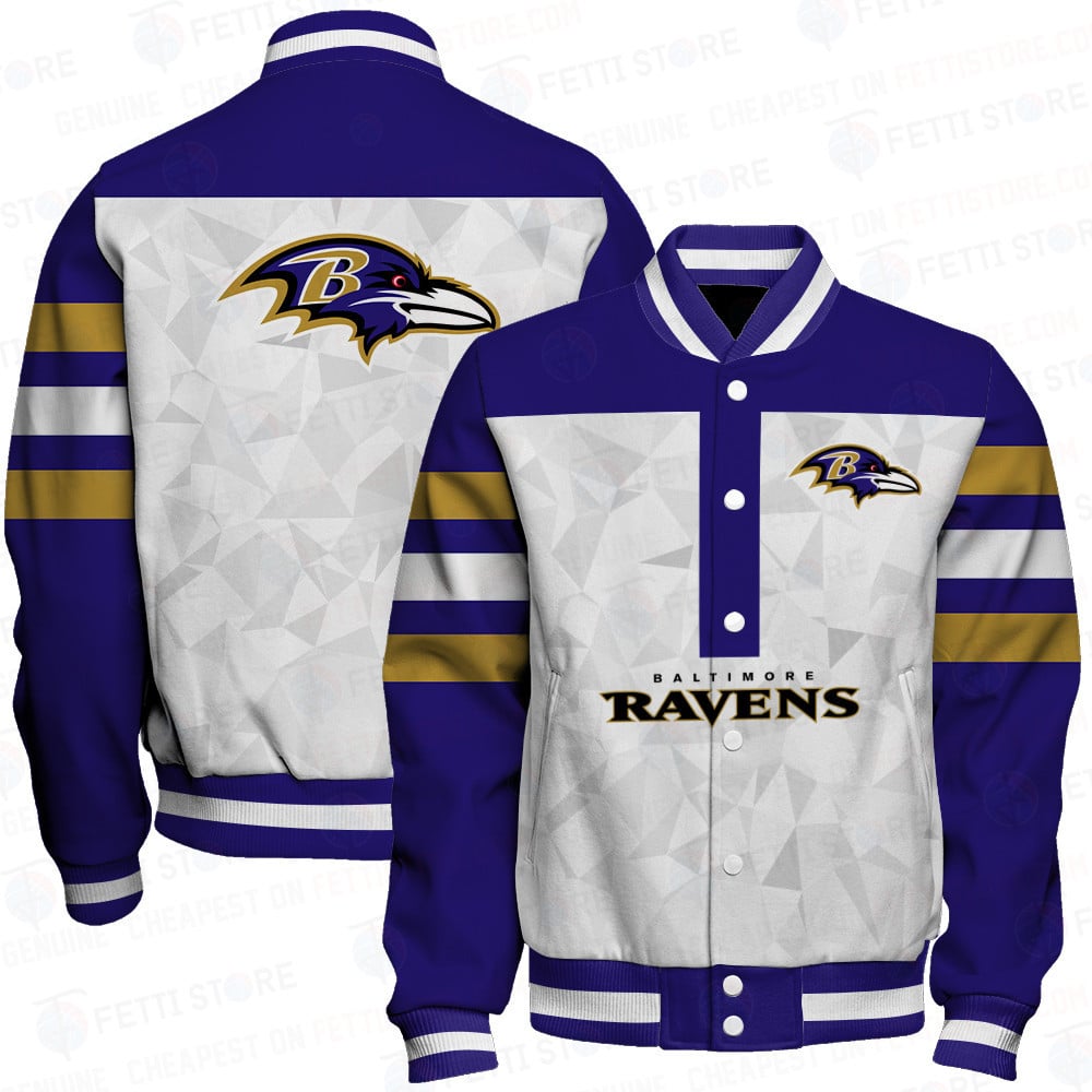 Baltimore Ravens NFL 2023 Starter Thursday Night Gridiron Raglan Unisex Varsity Jacket V6