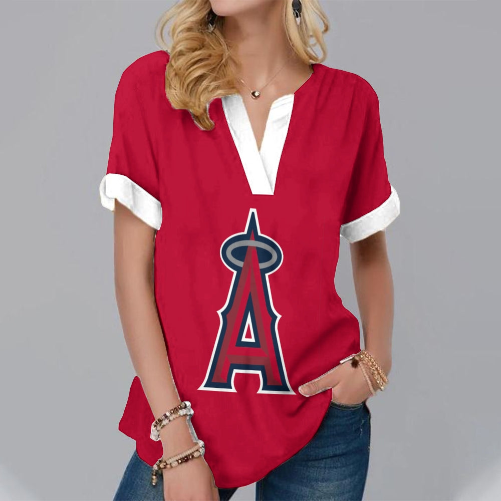 New Fashion Short Sleeve V-Neck Shirt