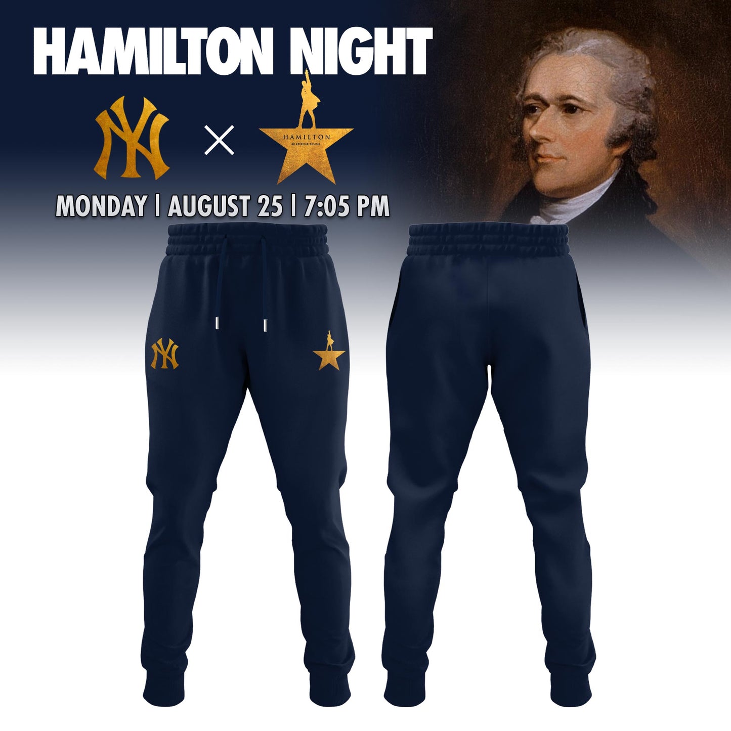 New York Yankees MLB x Hamilton Night 2025 Limited Edition T-Shirt