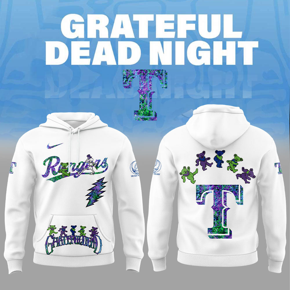 Texas Rangers Grateful Dead Night Hoodie