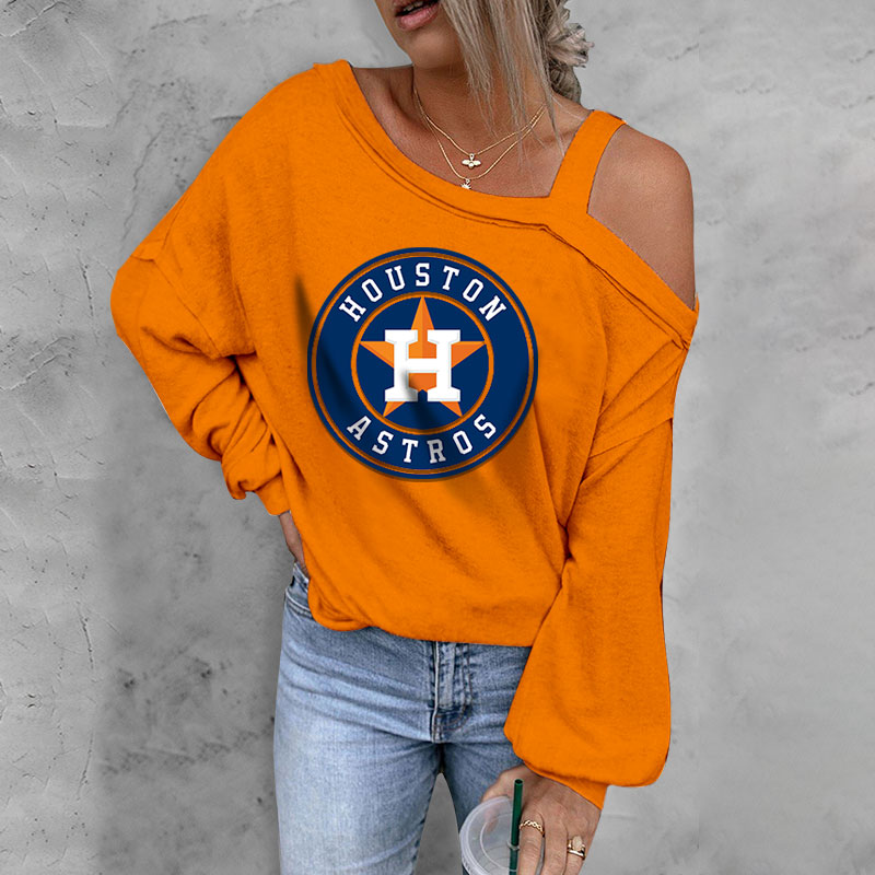 ASYMMETRICAL NECK SHIFT CASUAL LONG SLEEVE TOP