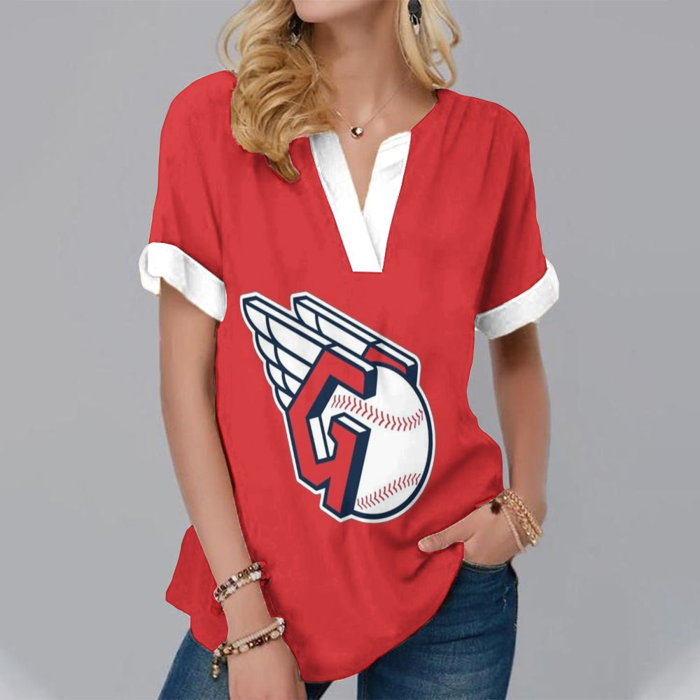 New Fashion Short Sleeve V-Neck Shirt