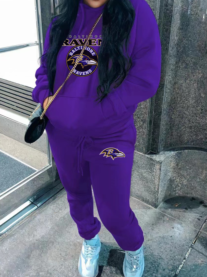 Baltimore Ravens Womens Sweatshirt Suit