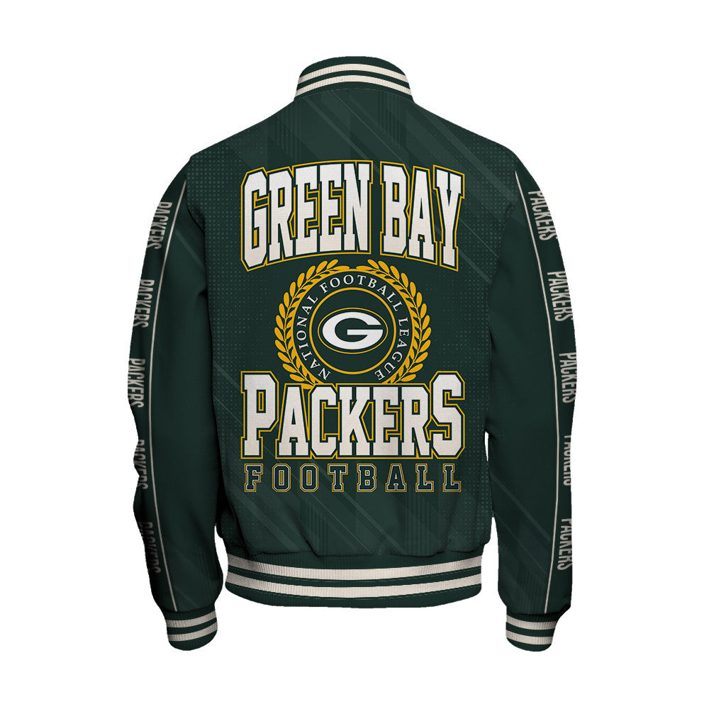 Green Bay Packers Football Team 2025 - 26 Personality, Outstanding Unisex Varsity Jacket
