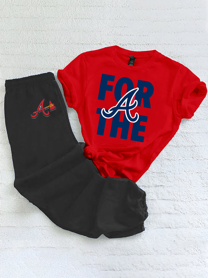 Casual loose fashion printed suit