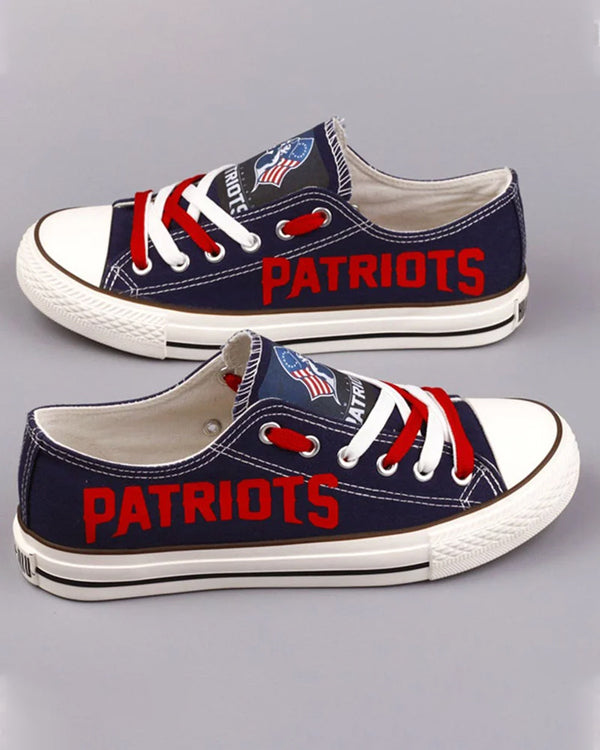 Fashion printed low-top canvas shoes