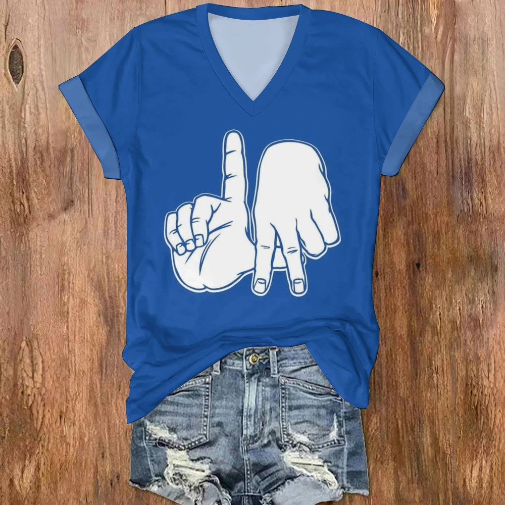 Dodgers V-Neck T-Shirt