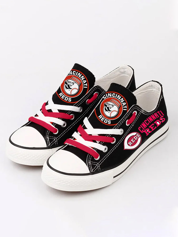 Casual printed low-top canvas shoes unisex