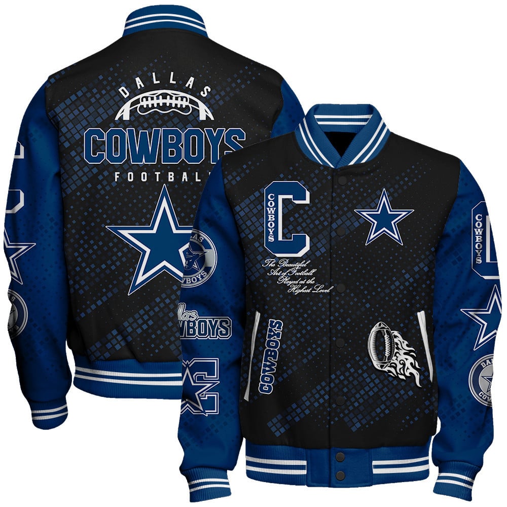 Dallas Cowboys National Football League Pattern Varsity Jacket V13