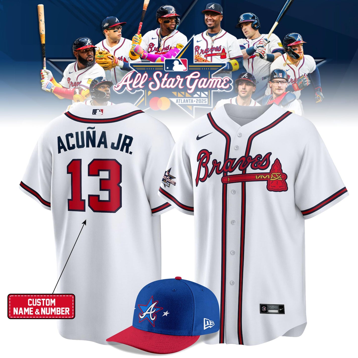 Atlanta Braves 2025 MLB All-Star Game Custom Jersey
