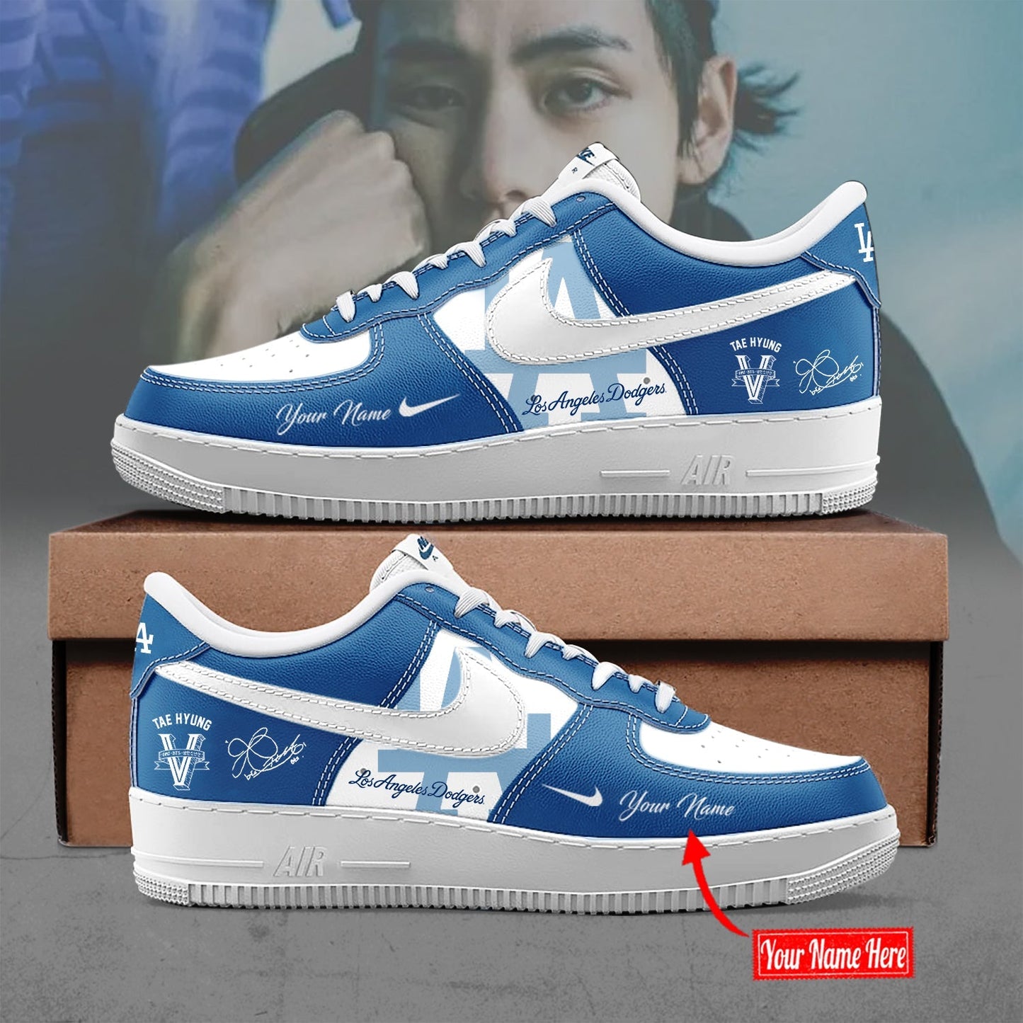 Los Angeles Dodgers x V BTS Limited Edition Air Force 1