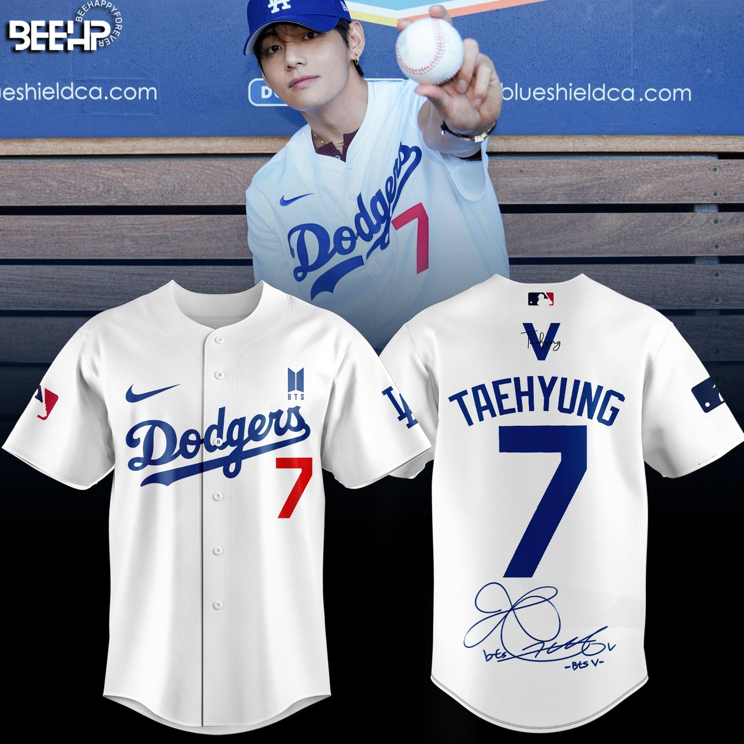 Los Angeles Dodgers x V BTS Limited Edition Jersey