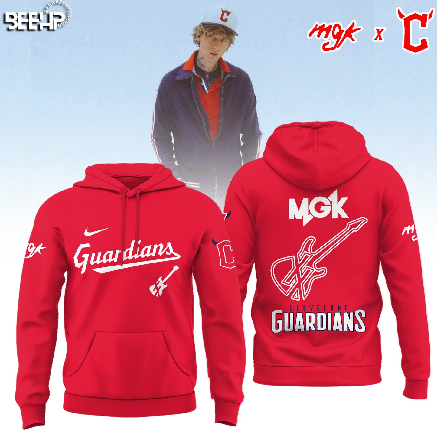 Cleveland Guardians x Mgk 2025 Limited Editions Hoodie