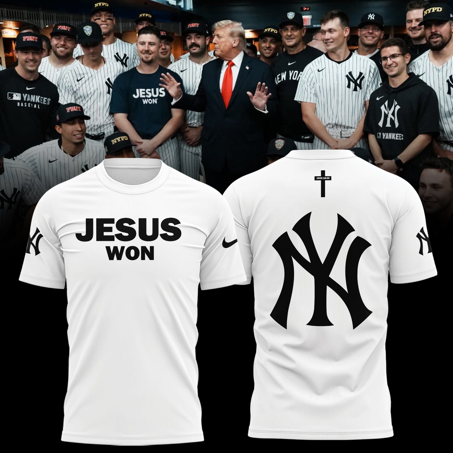 New York Yankees Jesus Won Limited Edition Shirt