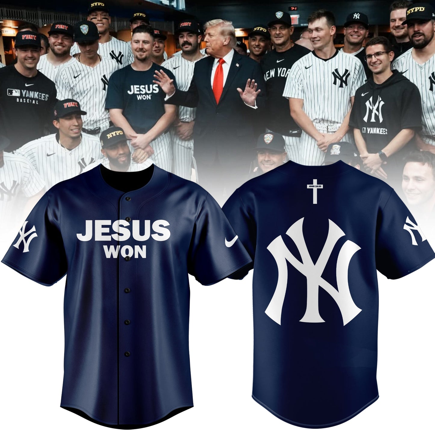 New York Yankees Jesus Won Limited Edition Shirt