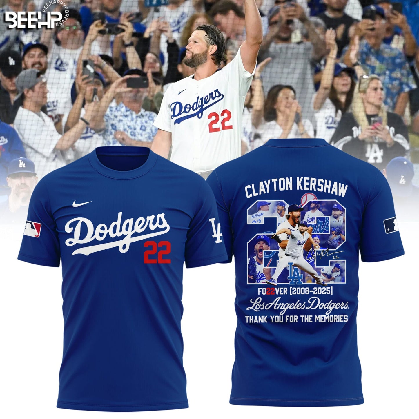 Los Angeles Dodgers Thank You Clayton Kershaw Limited Edition Tshirt