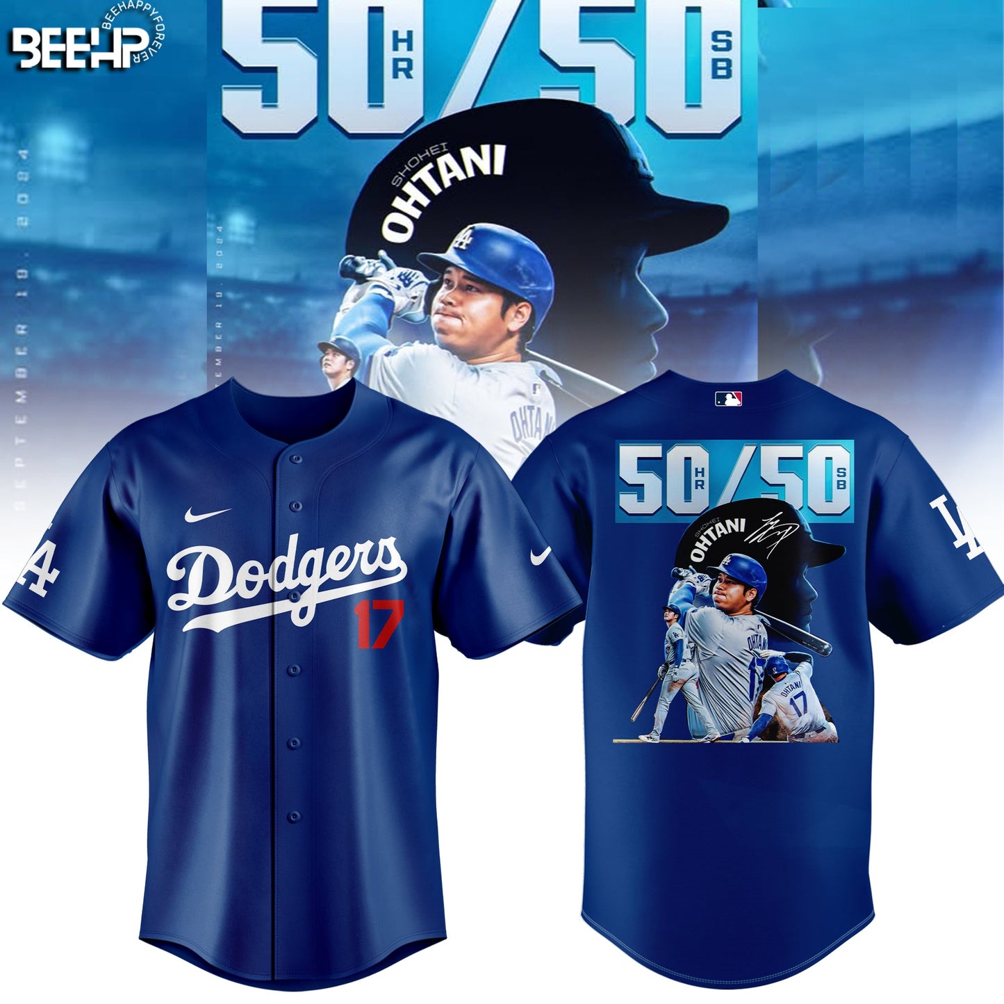 Los Angeles Dodgers Shohei Ohtani 50/50 Club Limited Edition Jersey