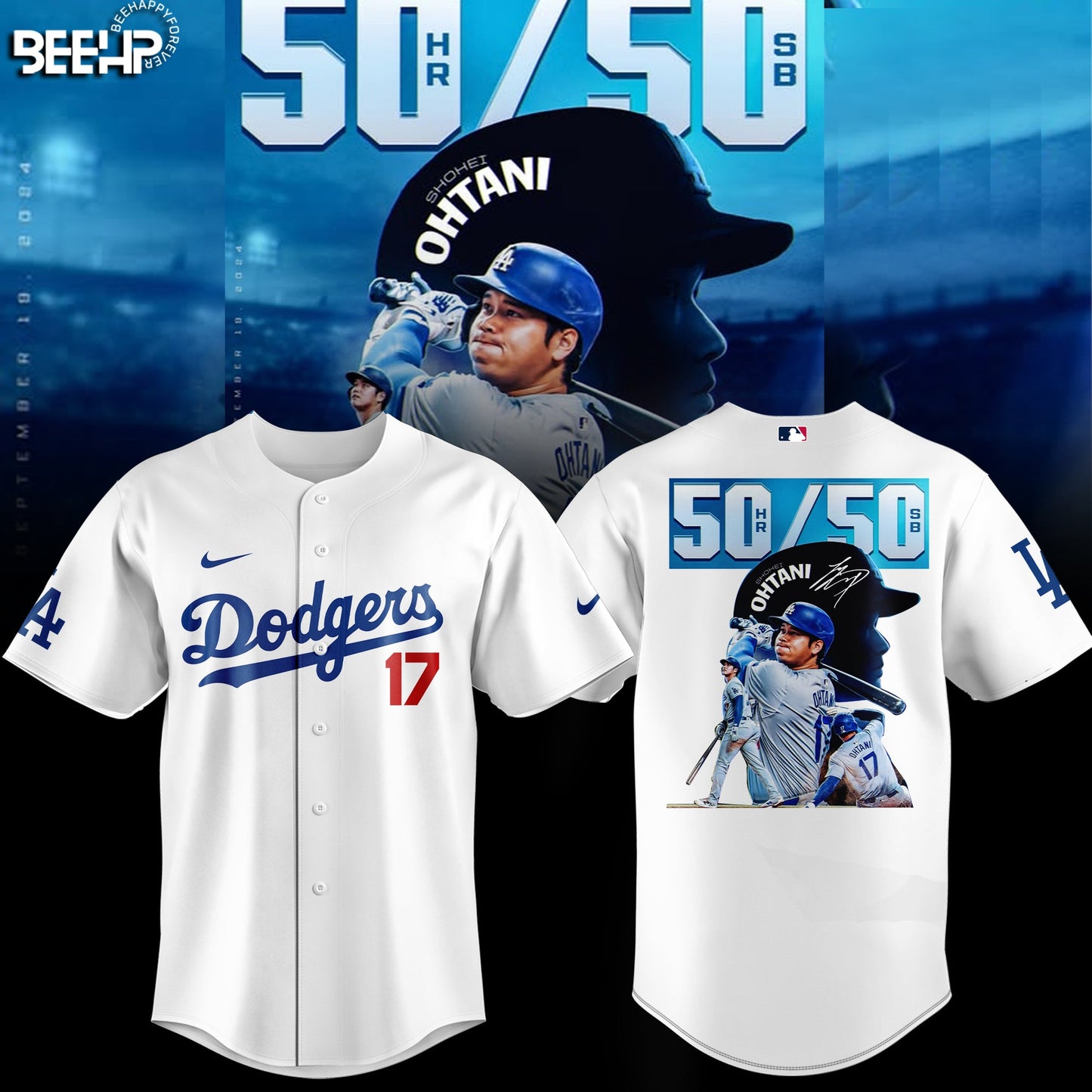 Los Angeles Dodgers Shohei Ohtani 50/50 Club Limited Edition Jersey