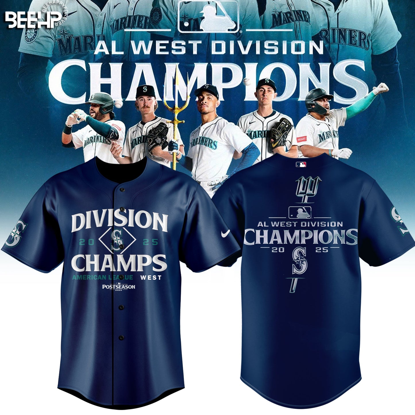 Seattle Mariners 2025 AL West Division Champions Limited Edition Jersey