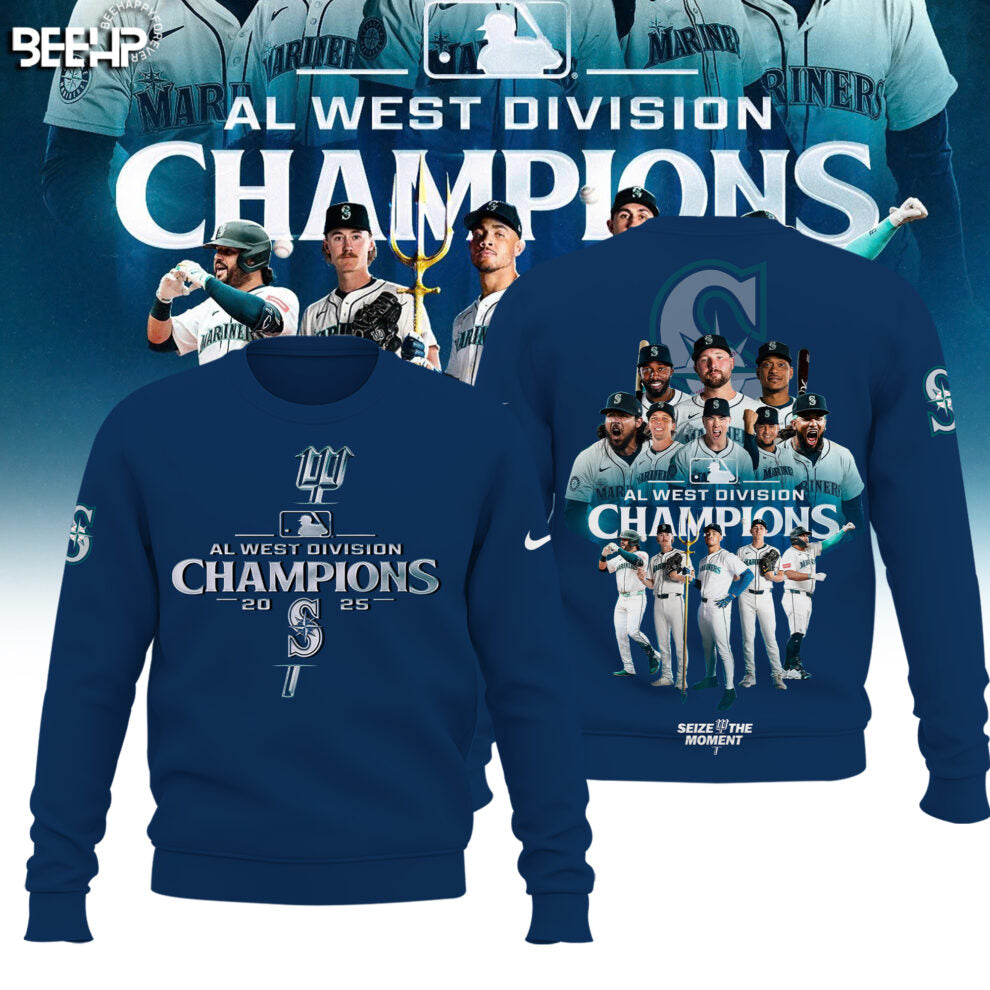 Seattle Mariners 2025 AL West Division Champions Limited Edition Sweat