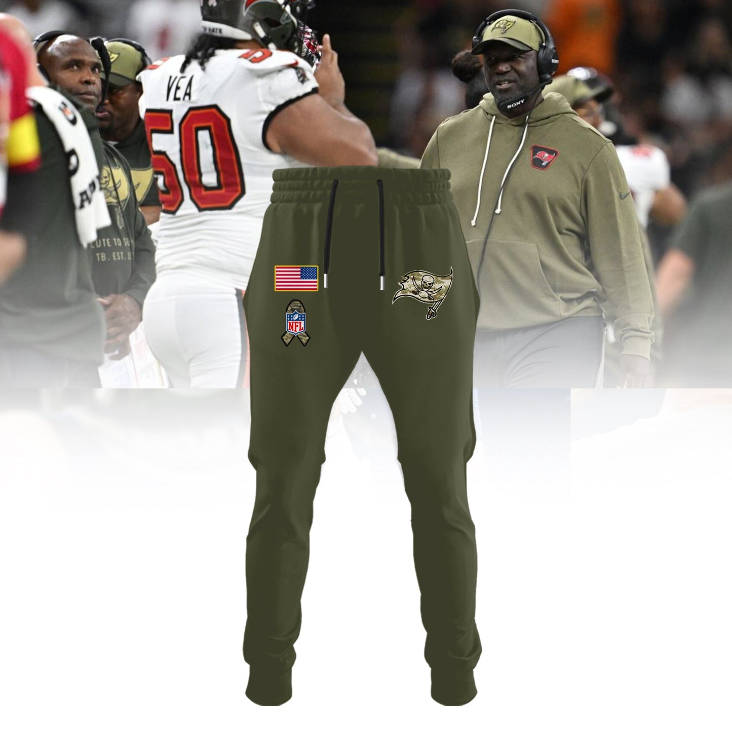 Tampa Bay Buccaneers Salute to Service 2025 Combo T-Shirt - Limited Edition