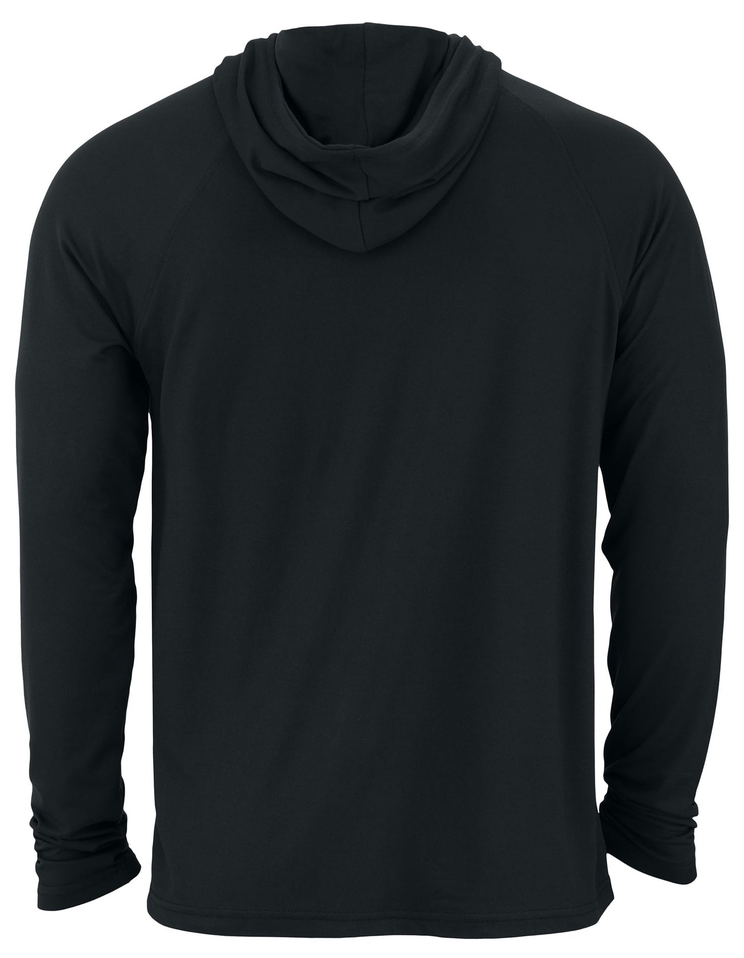 Zubaz NFL Men's Light Weight Black Body Hoodie, Gray Tunnel Logo, Kansas City Chiefs