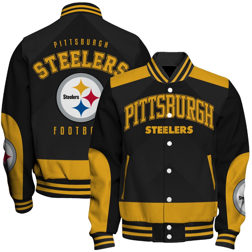 Pittsburgh Steelers Football Team 2025 - 26 Stay Ahead Of The Trend Unisex Varsity Jacket