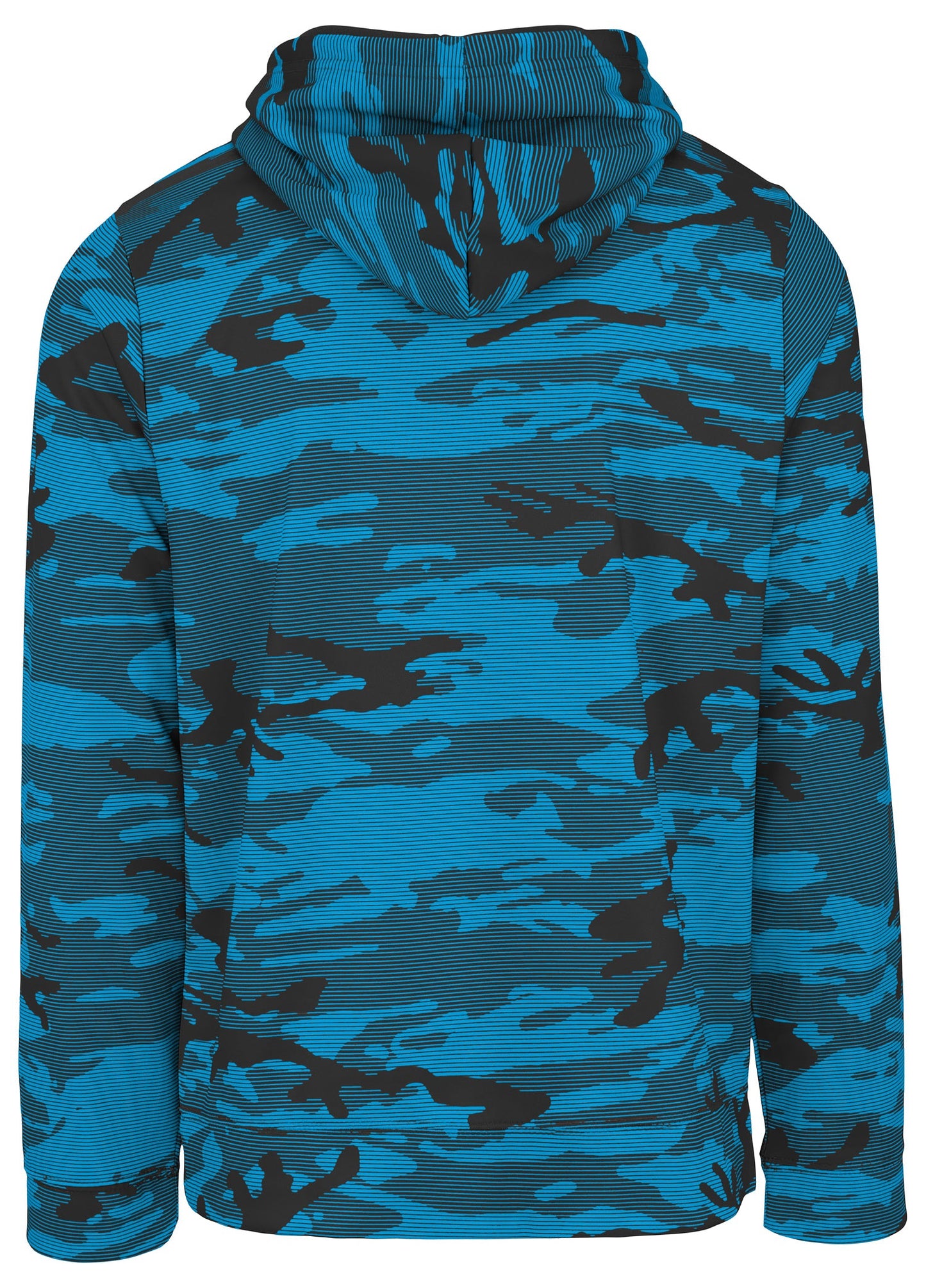 Zubaz NFL Men's Team Color Camo Lines Hoodie Carolina Panthers
