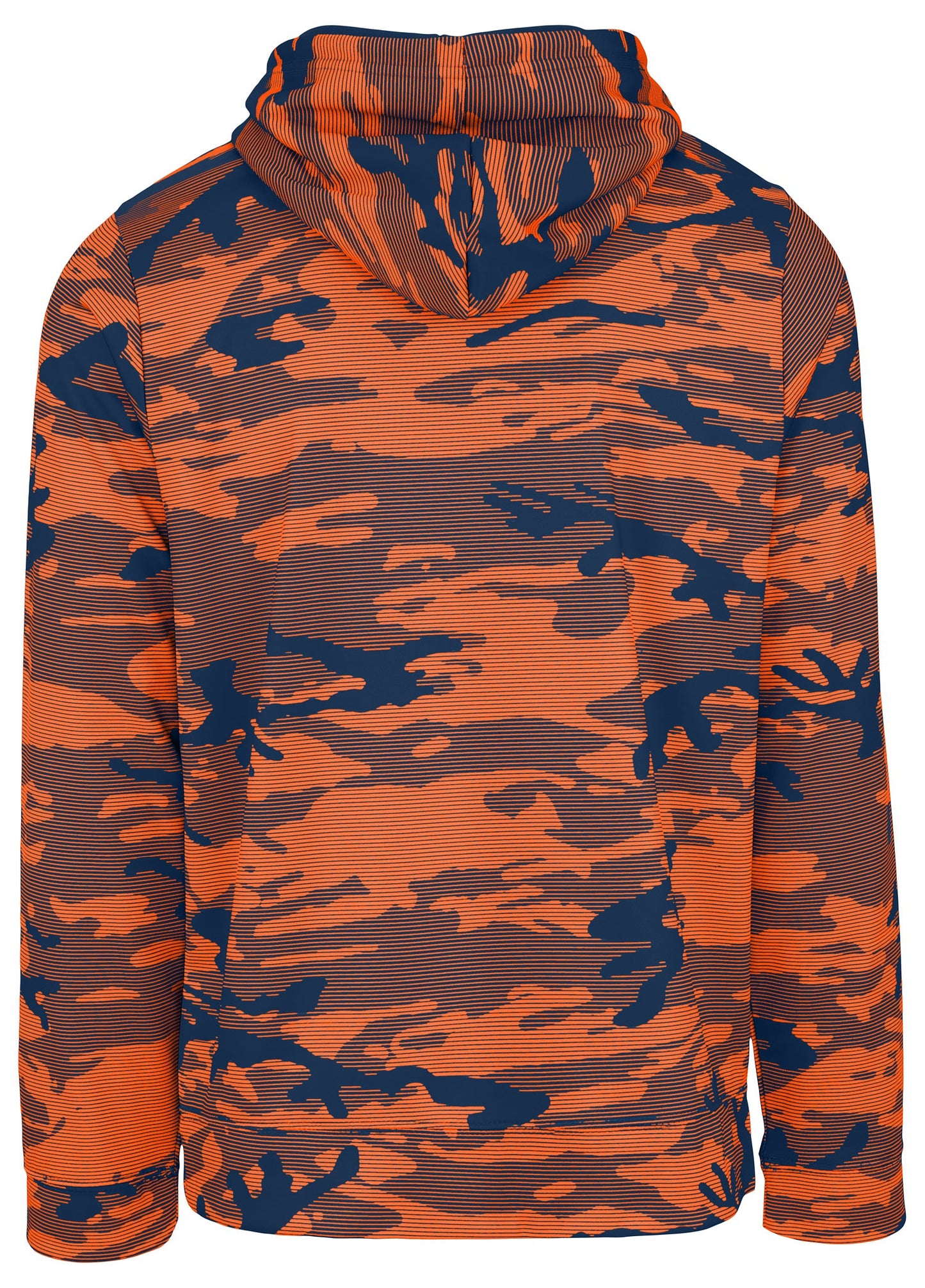 Zubaz NFL Men's Team Color Camo Lines Hoodie Chicago Bears