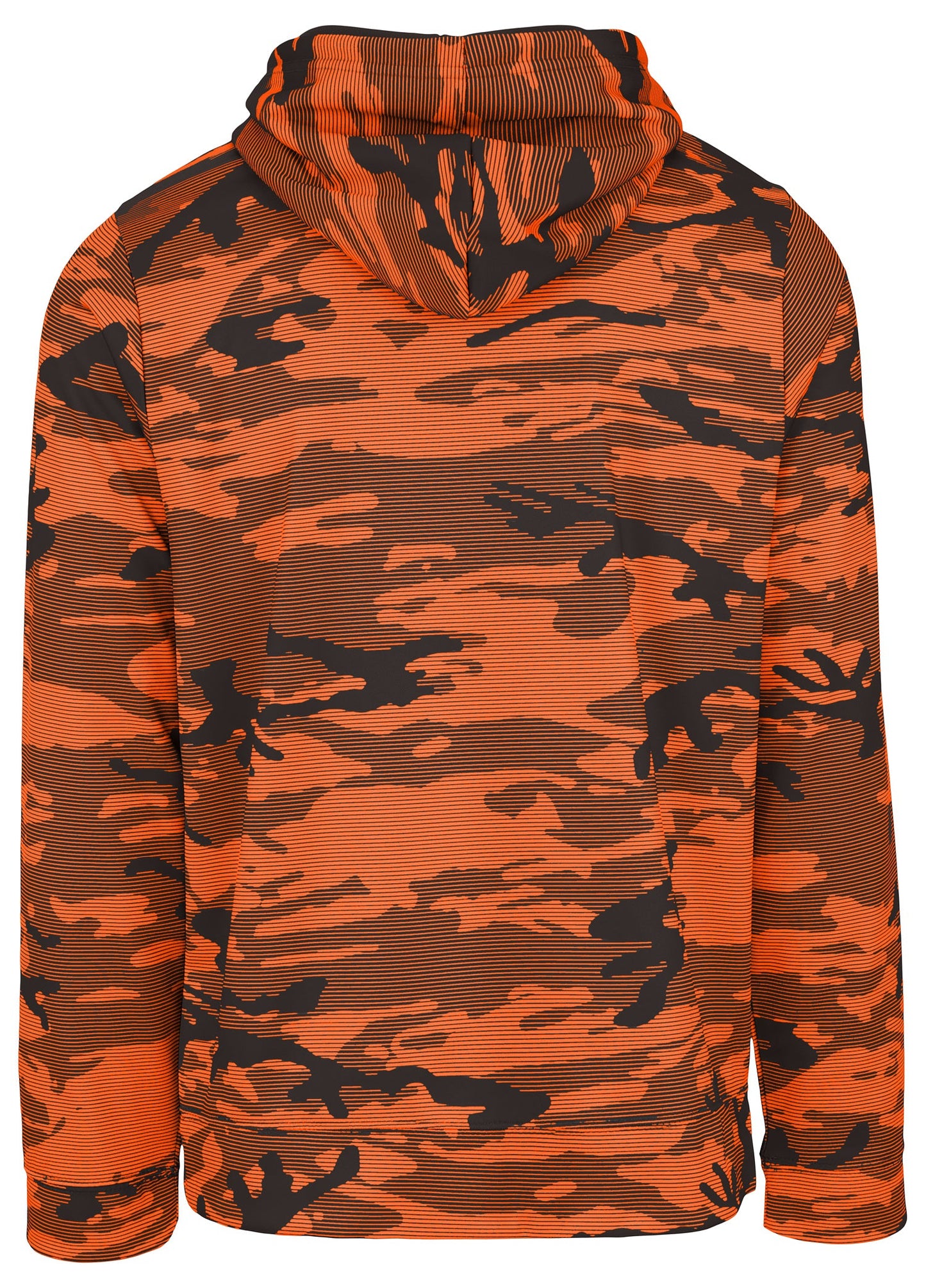 Zubaz NFL Men's Team Color Camo Lines Hoodie Cleveland Browns