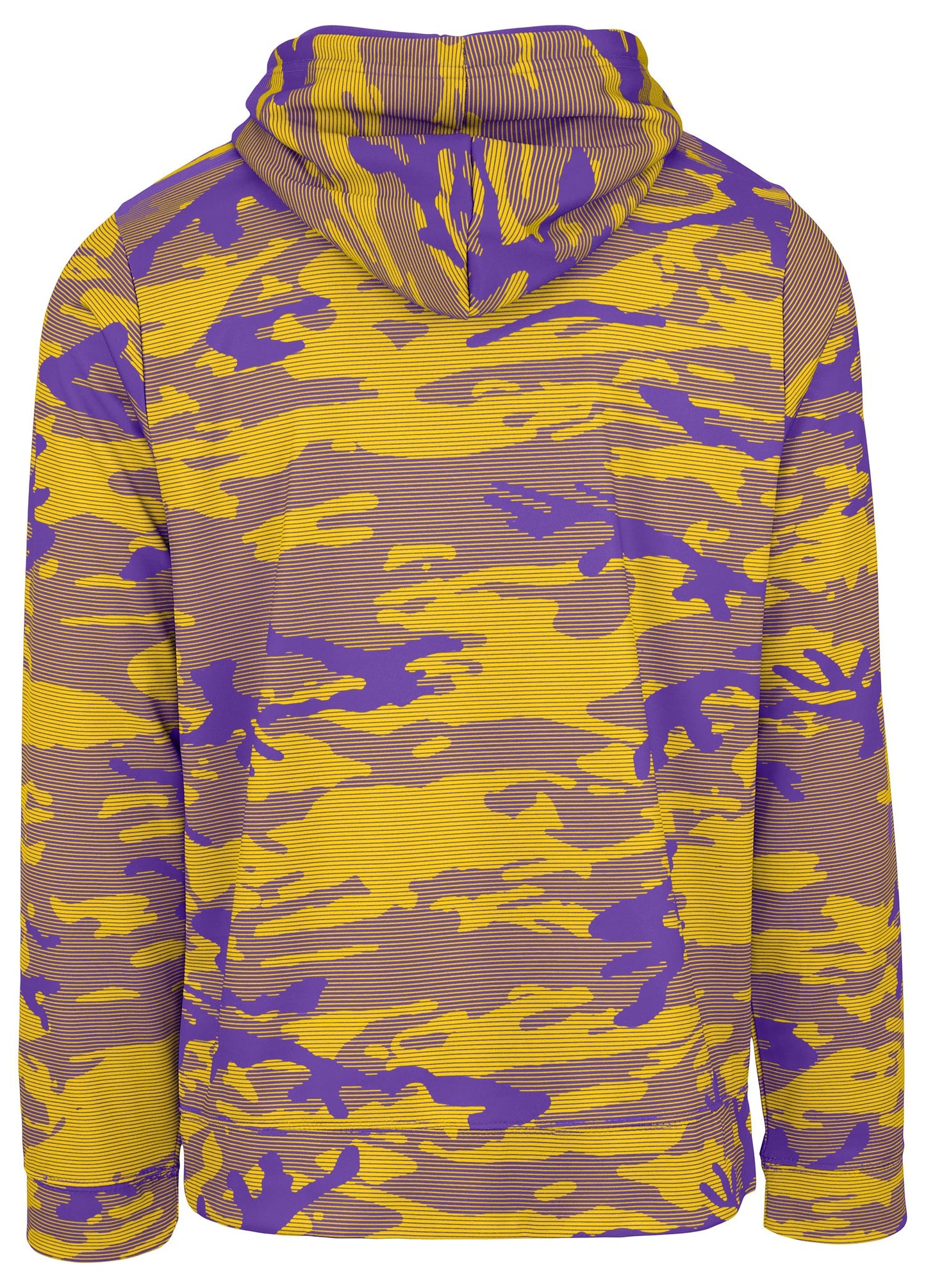 Zubaz NFL Men's Team Color Camo Lines Hoodie Minnesota Vikings