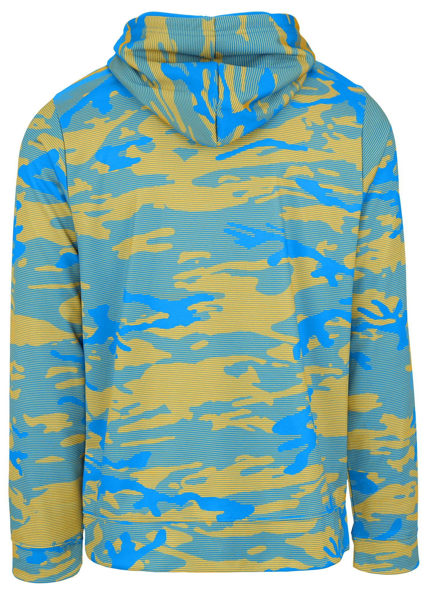 Zubaz NFL Men's Team Color Camo Lines Hoodie Los Angeles Chargers