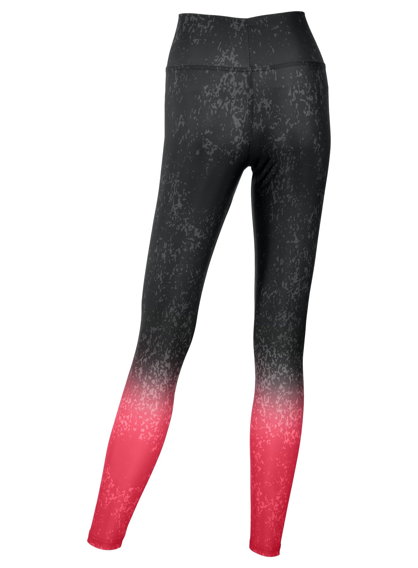 Zubaz NFL Women's Distressed Gradient Leggings with Team Wordmark Atlanta Falcons