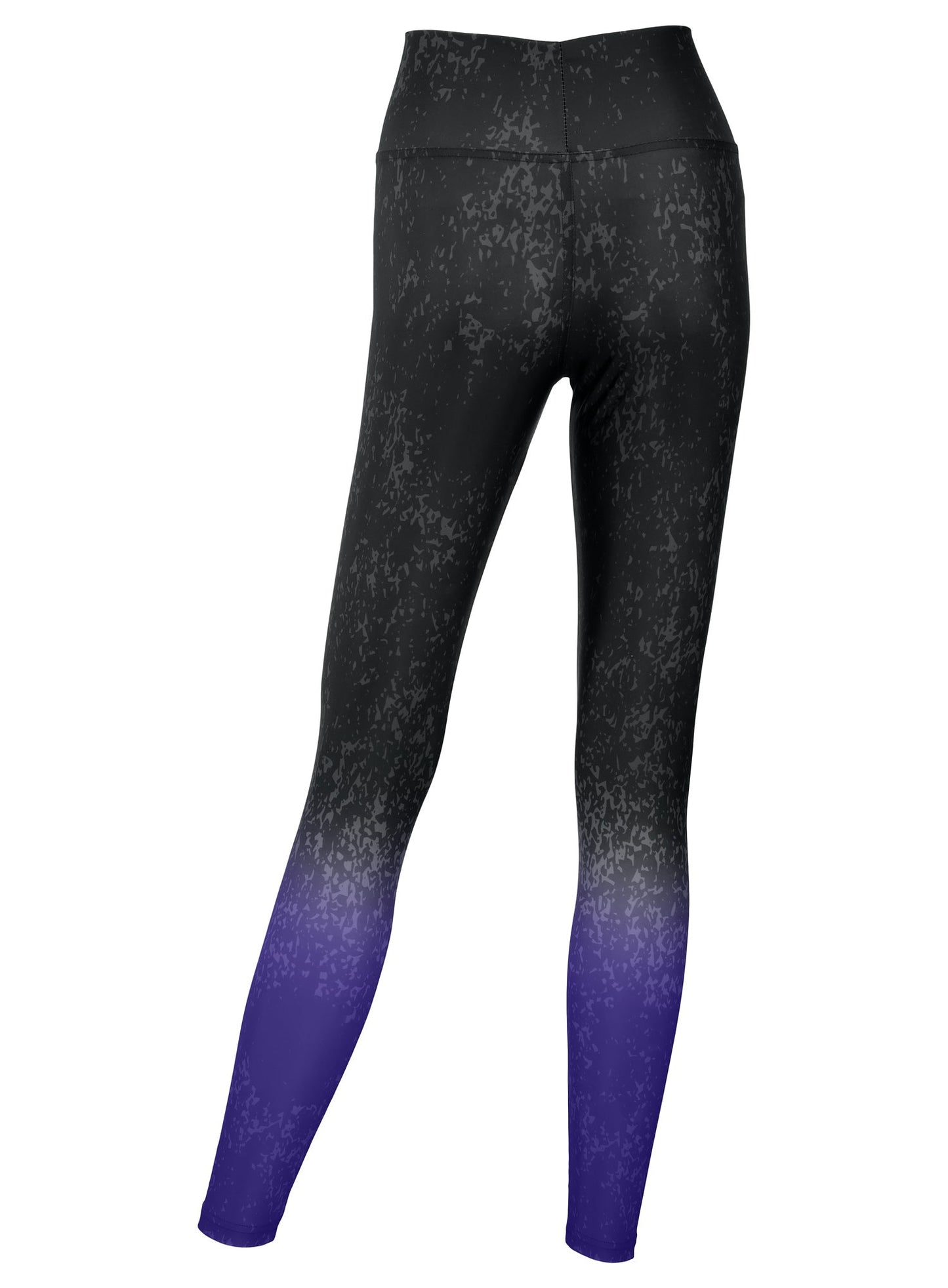 Zubaz NFL Women's Distressed Gradient Leggings with Team Wordmark Baltimore Ravens