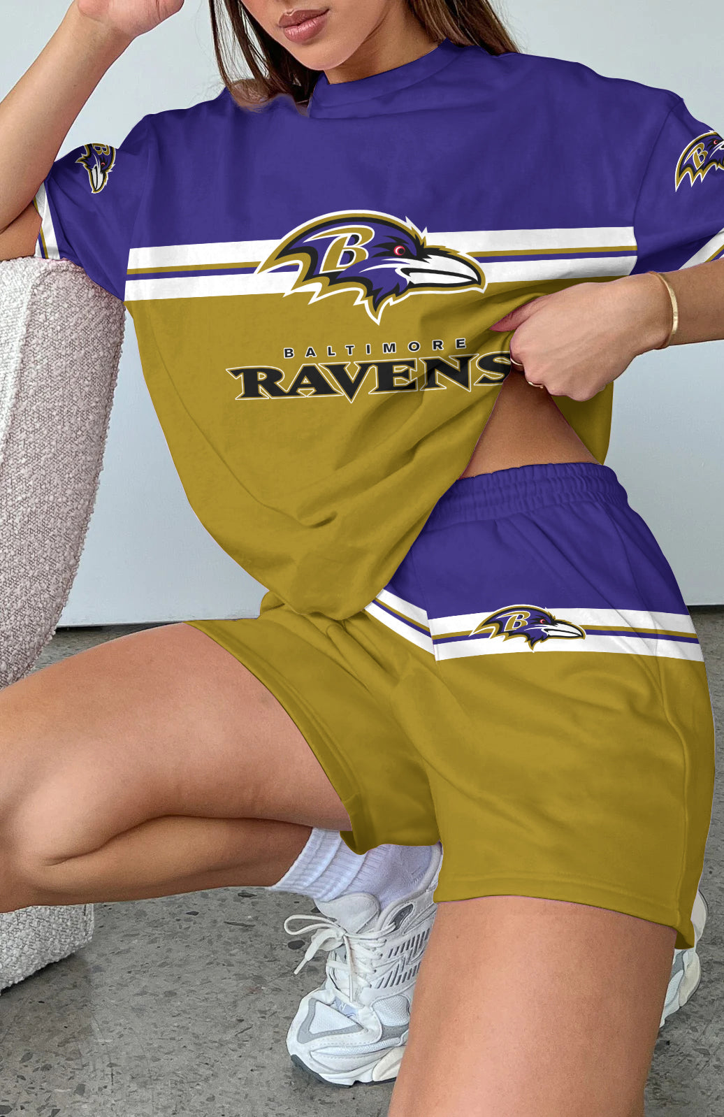 Baltimore Ravens Limited Edition Women's T-Shirt & Short Set