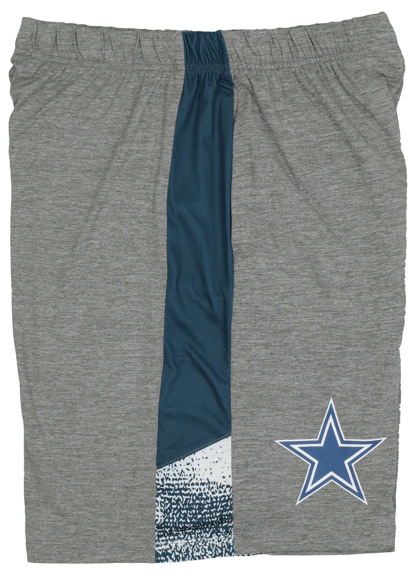 ZUBAZ NFL Men's Dallas Cowboys Gray Space Dye Static Shorts