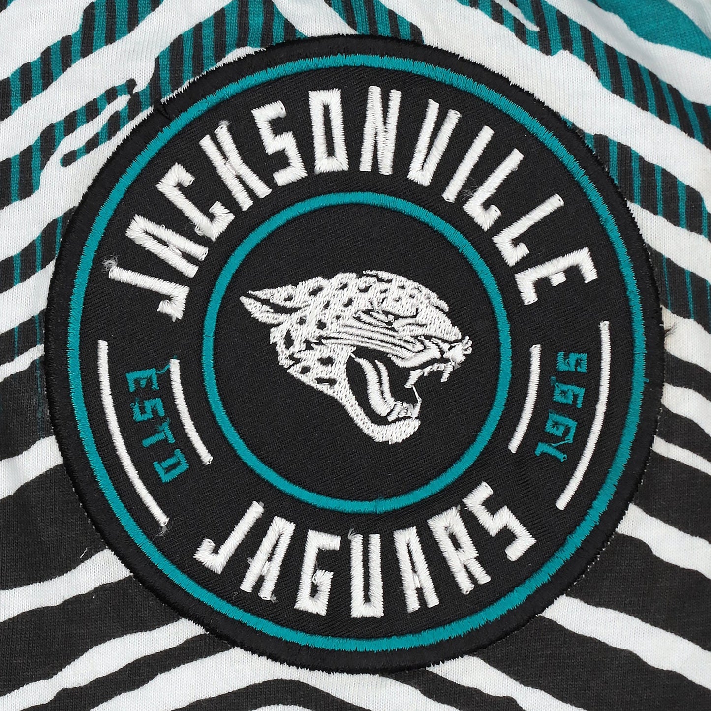 Zubaz NFL Adult Unisex Z88 Embroidered Zebra Ombre TMC Pants, Jacksonville Jaguars