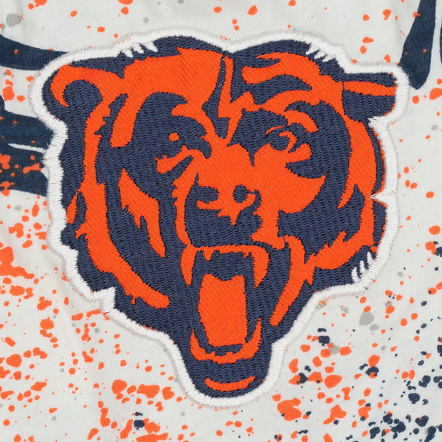 Zubaz NFL Adult Unisex Z88 Embroidered Confetti 3 Color Pants, Chicago Bears