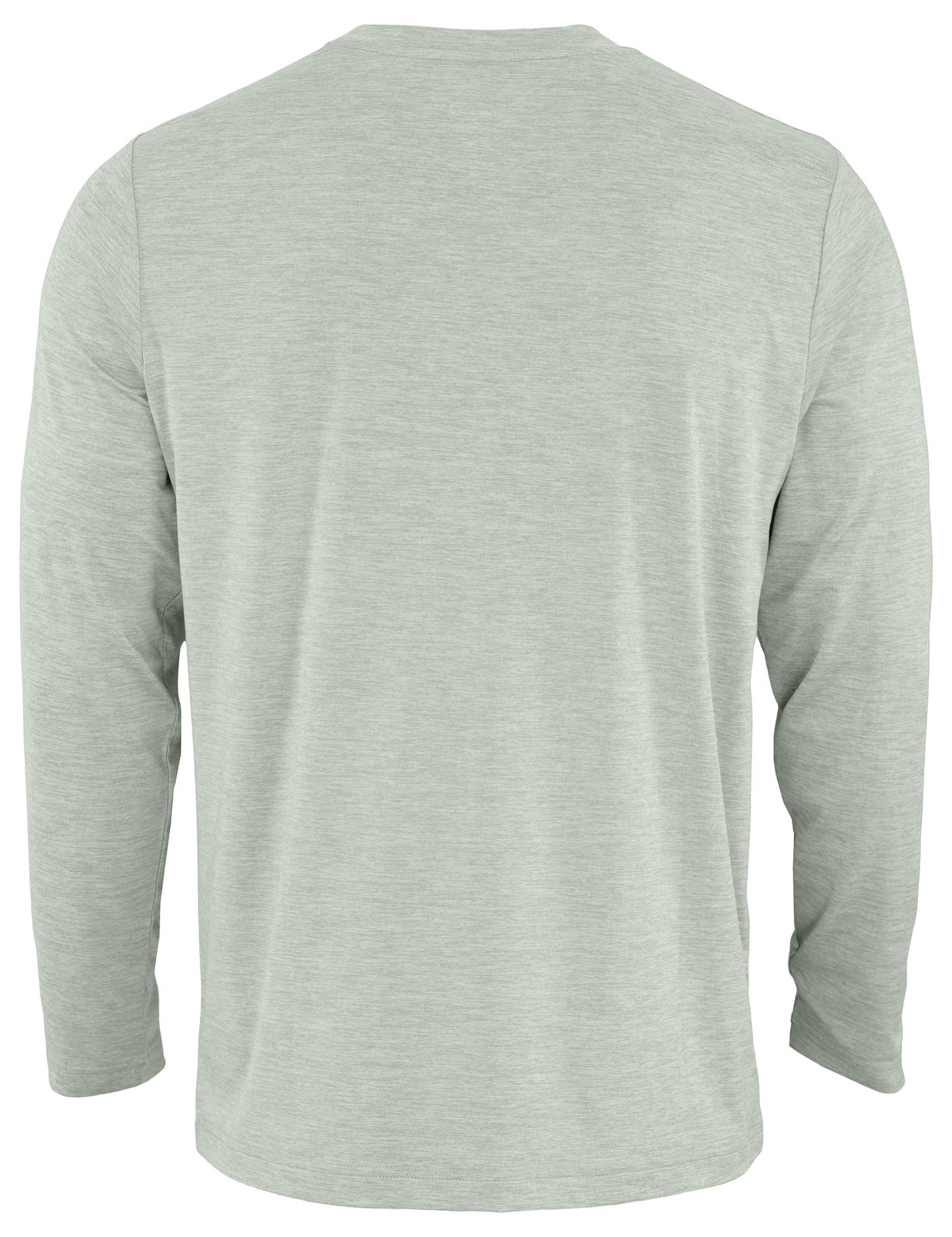 Zubaz NFL Men's Hail Mary Heather Gray Long Sleeve T-Shirt, Washington Commanders