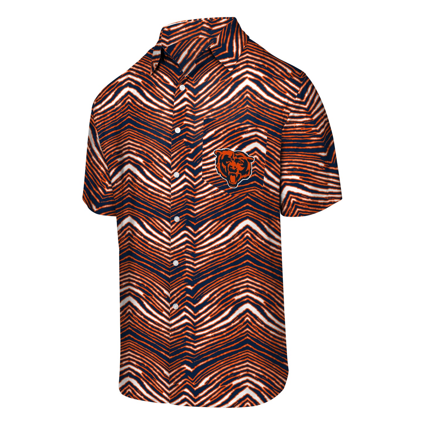 Zubaz NFL Men's Chicago Bears Exclusive Button Up Shirt