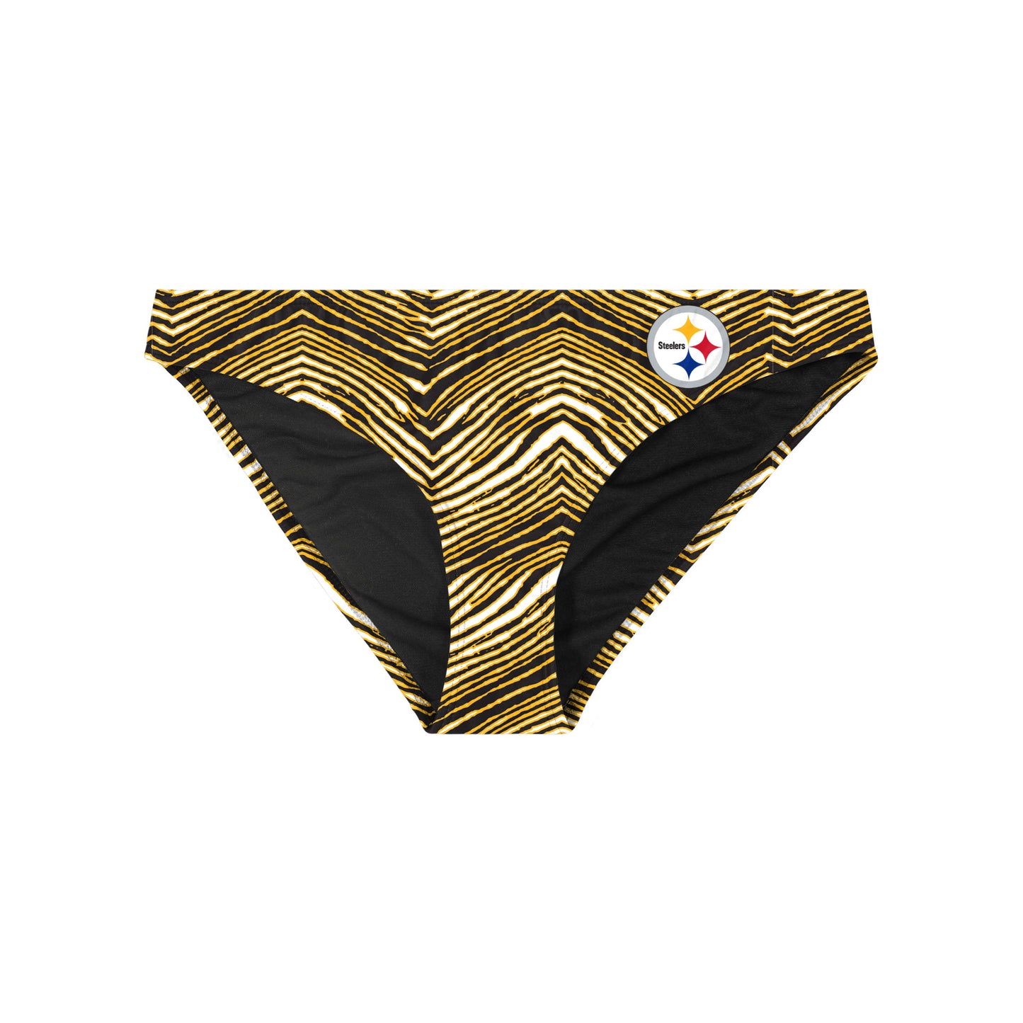 Zubaz NFL Women's Pittsburgh Steelers Exclusive Bikini Bottom