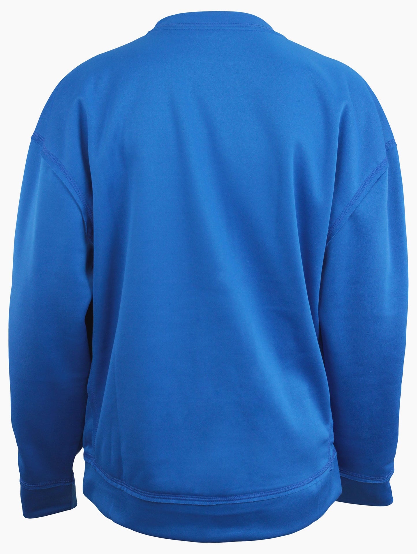 Zubaz NFL Women's Buffalo Bills Team Name & Logo Crewneck Sweatshirt w/ Pockets