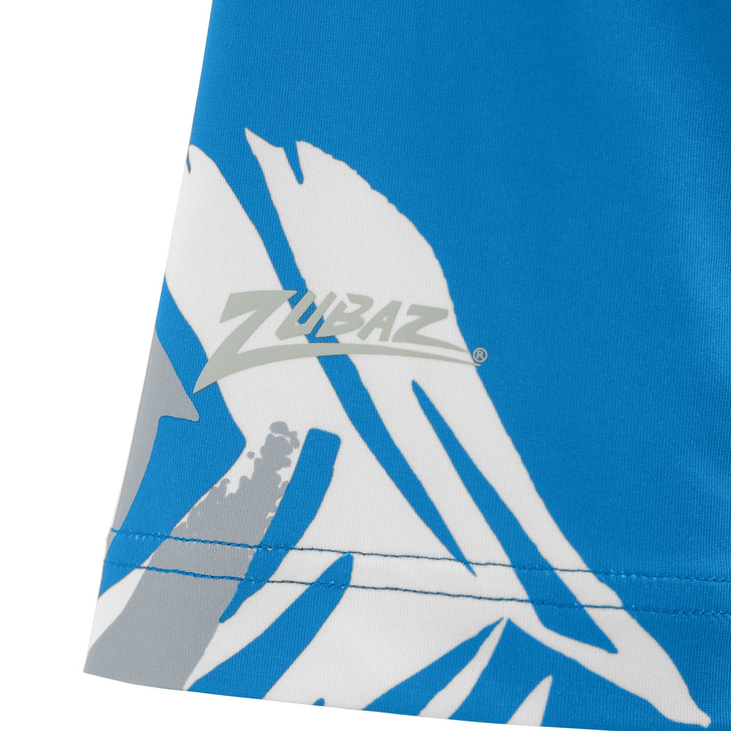 Zubaz NFL Womens Leaf Team Color Script Short Sleeve T-Shirt, Detroit Lions