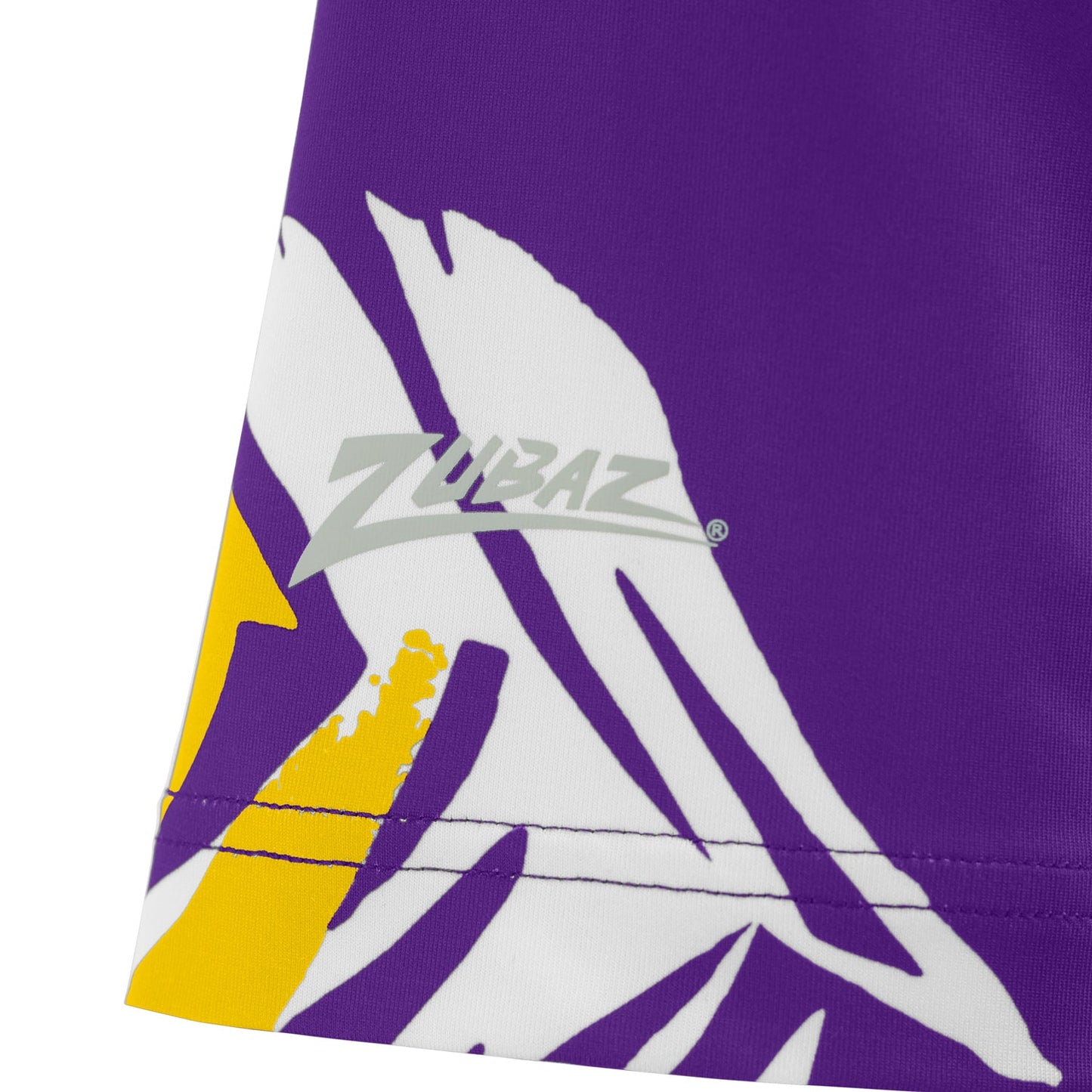 Zubaz NFL Womens Leaf Team Color Script Short Sleeve T-Shirt, Minnesota Vikings