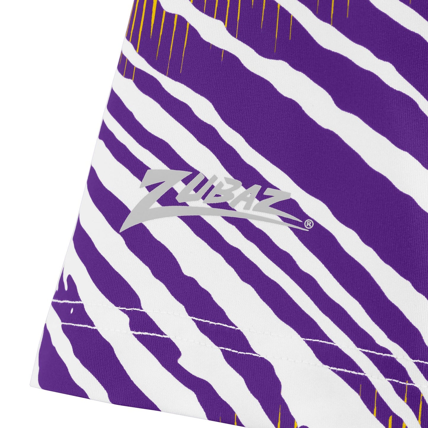 Zubaz NFL Women's Zebra 2 Team Color Circle Logo Short Sleeve T-Shirt, Minnesota Vikings
