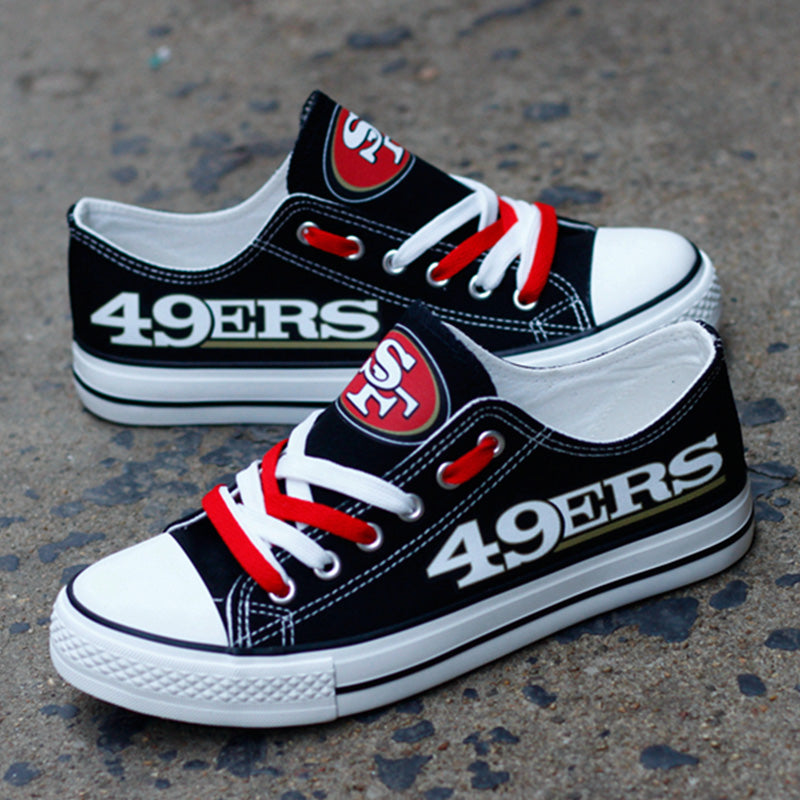 Casual printed low-top canvas shoes unisex