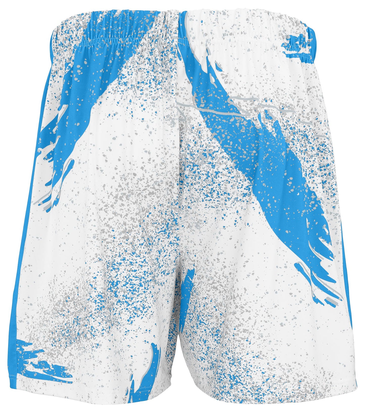 Zubaz NFL Men's 7in Confetti Overtime Block Text Shorts, Detroit Lions