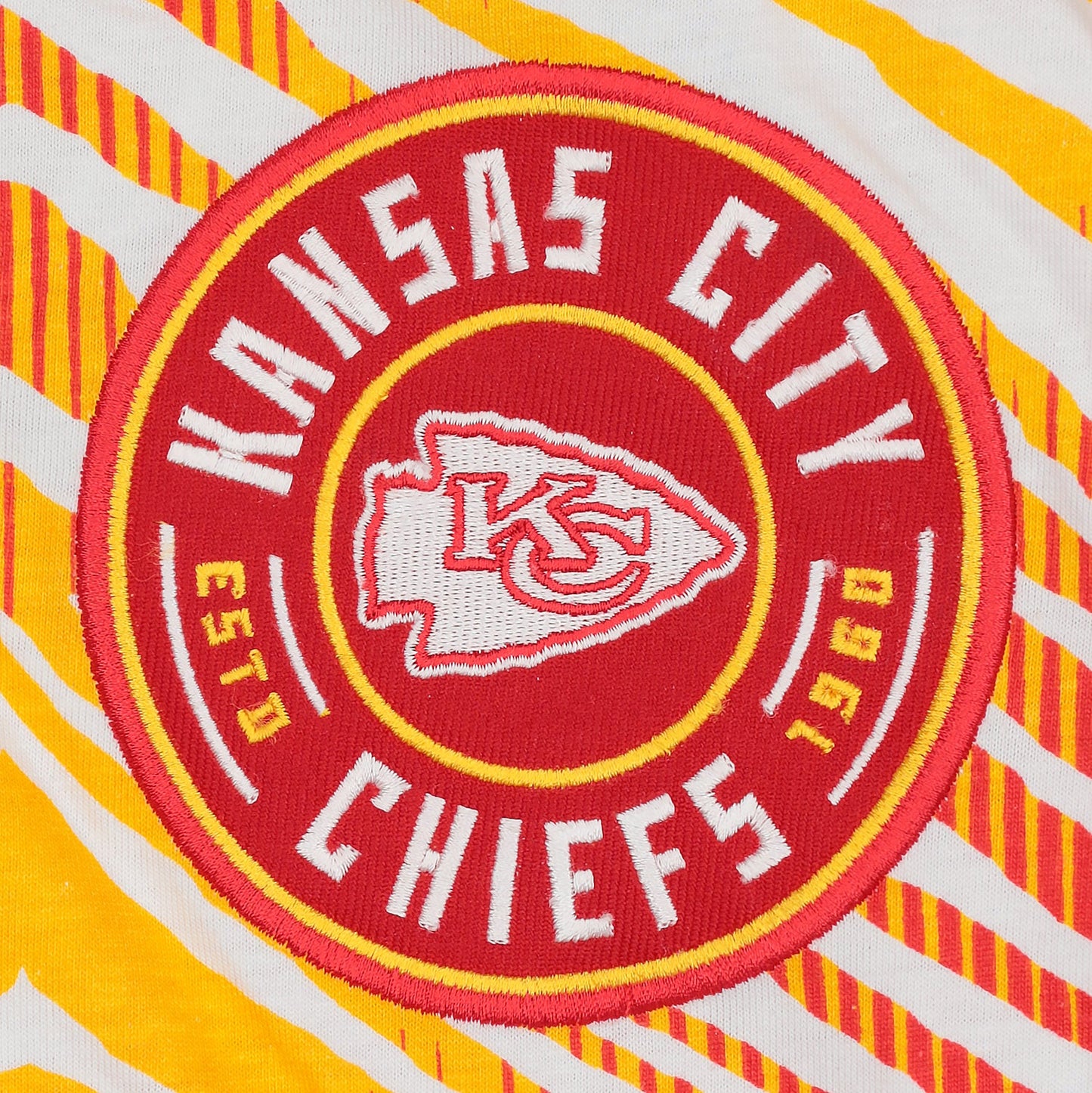 Zubaz NFL Adult Unisex Z88 Embroidered Zebra Ombre TMC Pants, Kansas City Chiefs